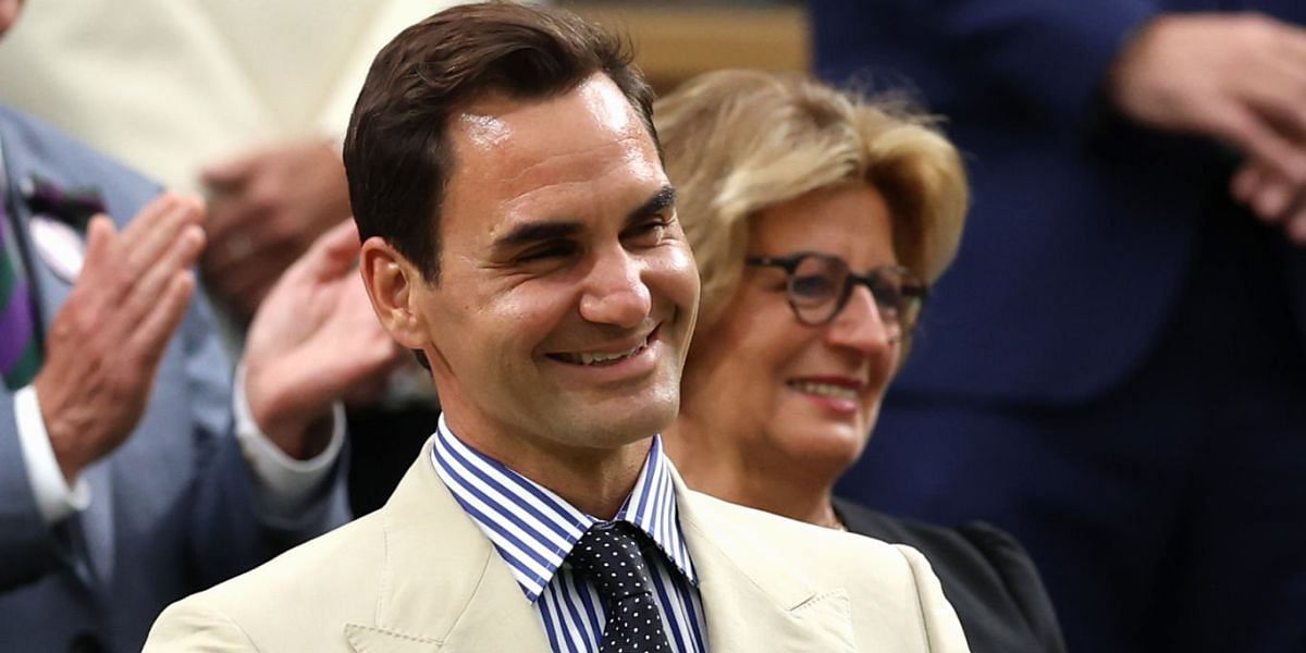 Roger Federer at the 2023 Wimbledon Championships